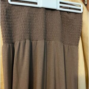 Strapless tshirt dress